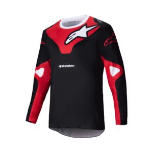 Alpinestars Racer Veil Motocross Jersey Black/Bright Red - Image 1