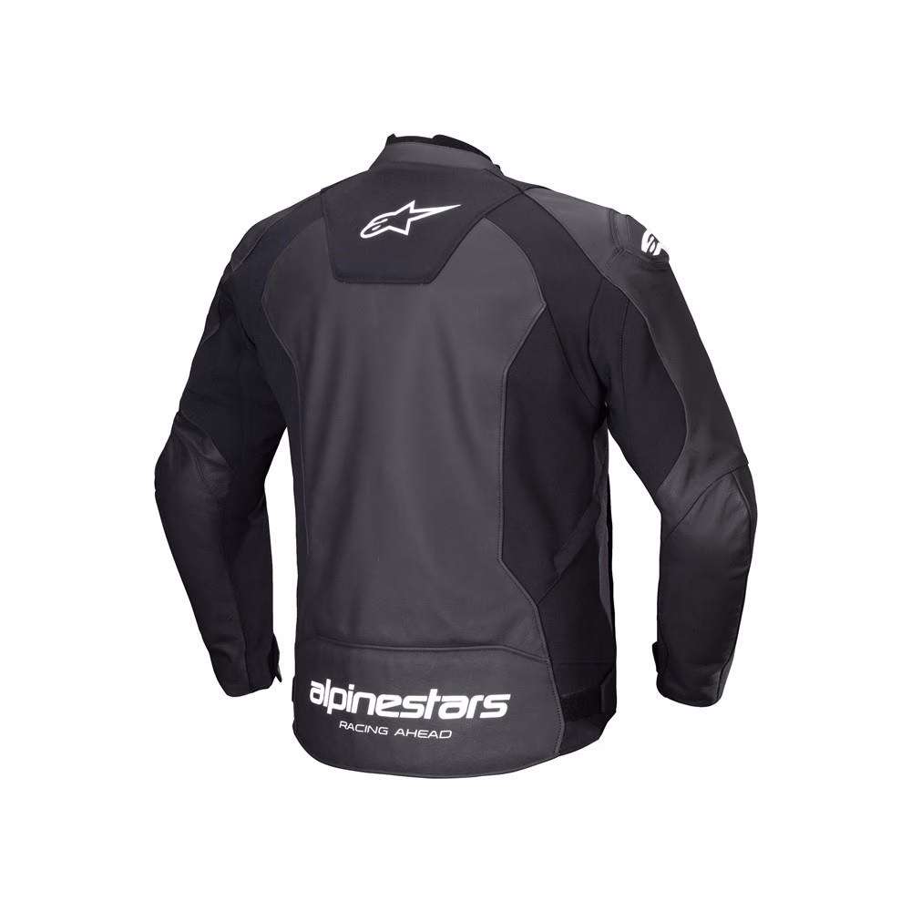 Alpinestars Faster v3 Leather Road Jacket Black/White
