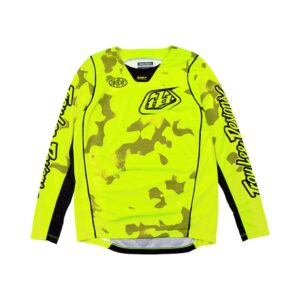 Troy Lee Designs GP Pro Blotted Motocross Jersey Youth Flo Yellow - Image 1