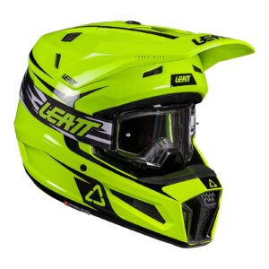 Leatt 3.5 Junior Motocross Helmet Kit - Neon Yellow - Image 2