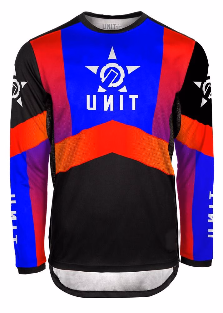 Unit Contender Motocross Jersey Blue