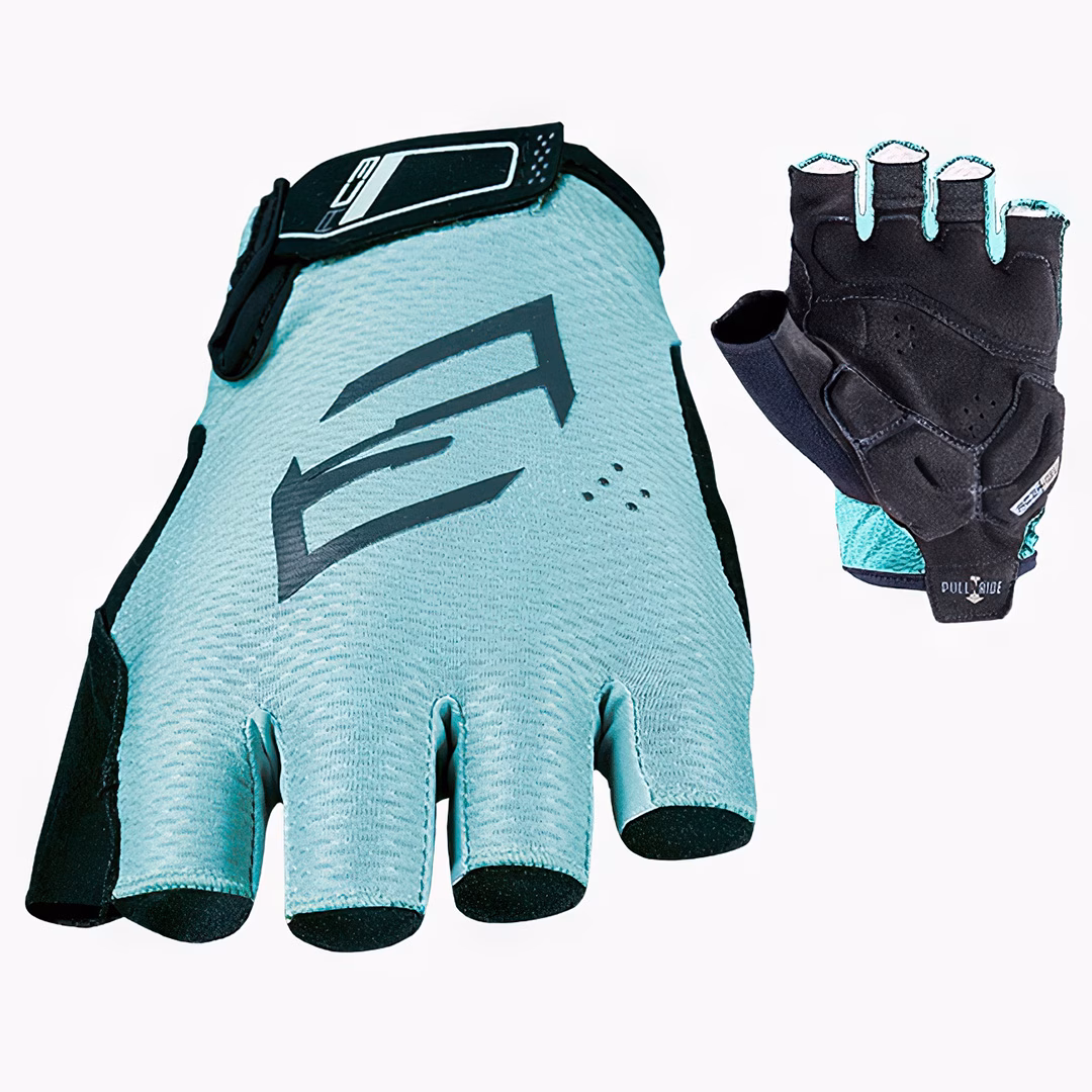 FIVE RC3 Gel Road Bike Gloves Green/Water - Image 1