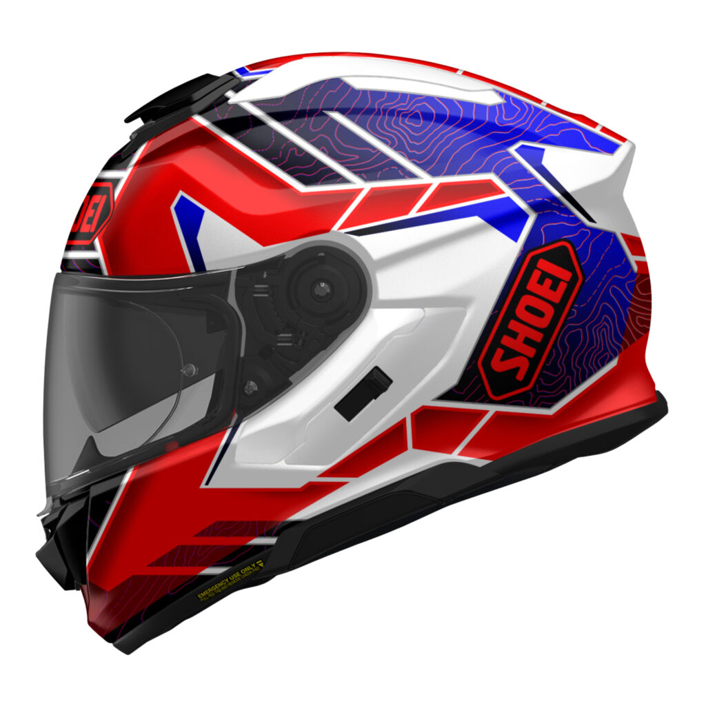 Shoei GT-Air 3 Hike TC-10 Road Helmet Red / White / Blue