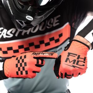 Fasthouse Elrod Formula Motocross Gloves Hyper Coral - Image 4