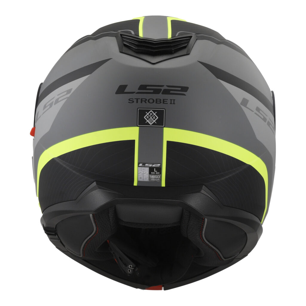 LS2 FF908 Strobe II Monza Flip Front Helmet Matte Black / Hi-Vis Yellow