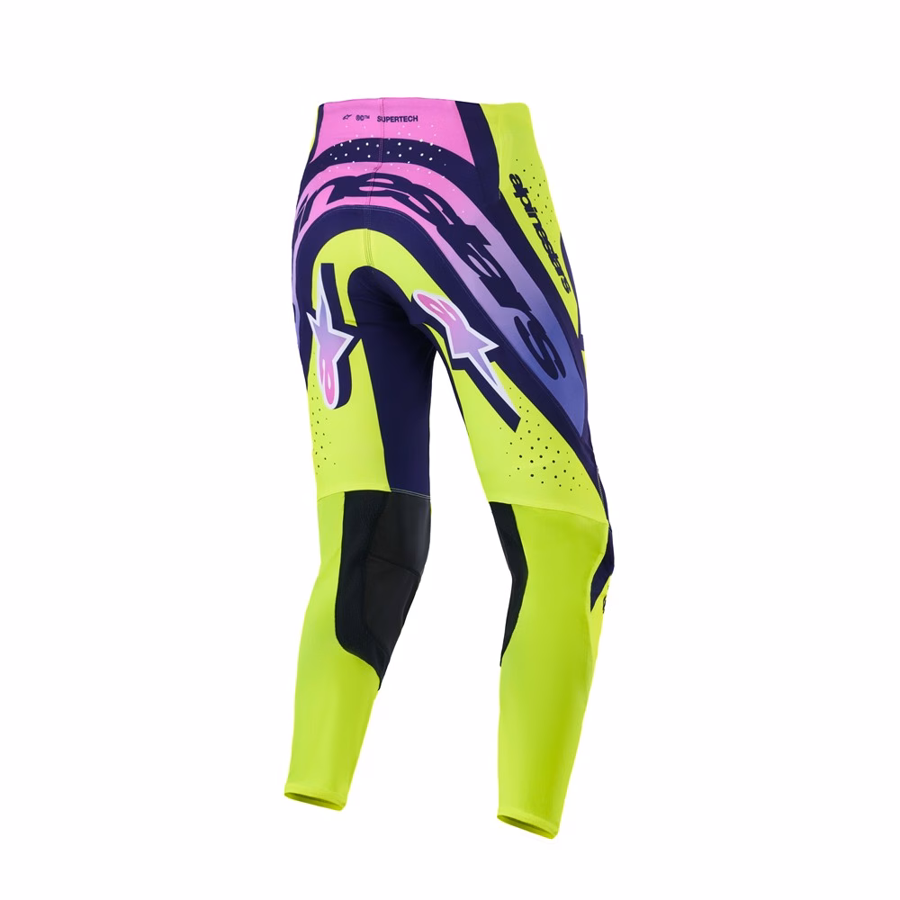 Alpinestars Supertech Vista Motocross Pants Yellow/Purple/Black