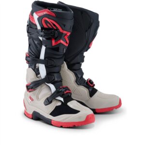 Alpinestars Tech-7 Enduro Boots Black/Light Gray/Bright Red - Image 1