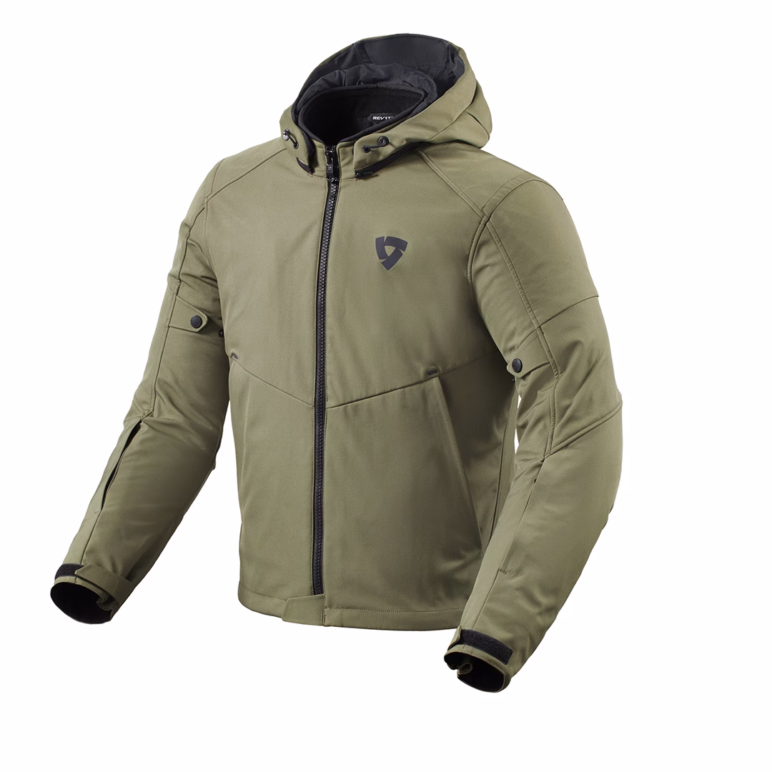 REV'IT! Afterburn H2O Road Jacket Green - Image 1