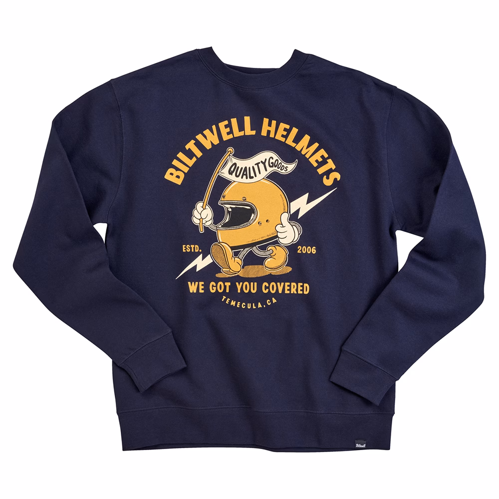 Biltwell Covered Crew Neck Navy