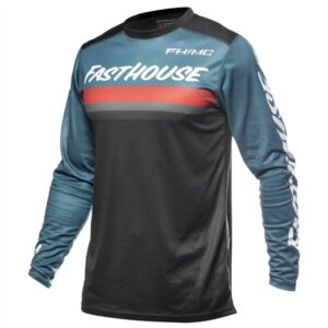 Fasthouse Carbon Force Motocross Jersey Teal - Image 1