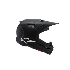 Alpinestars S-M3 Motocross Helmet Youth Solid Black Matte - Image 1