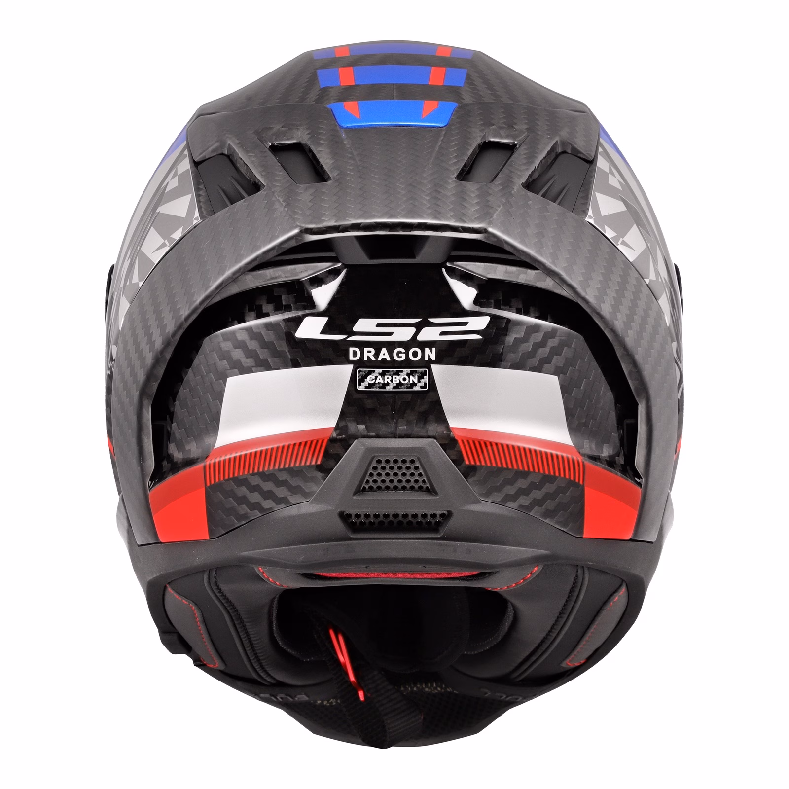 LS2 FF807 Dragon Road Helmet Trax Blue/Red/Carbon - Image 6