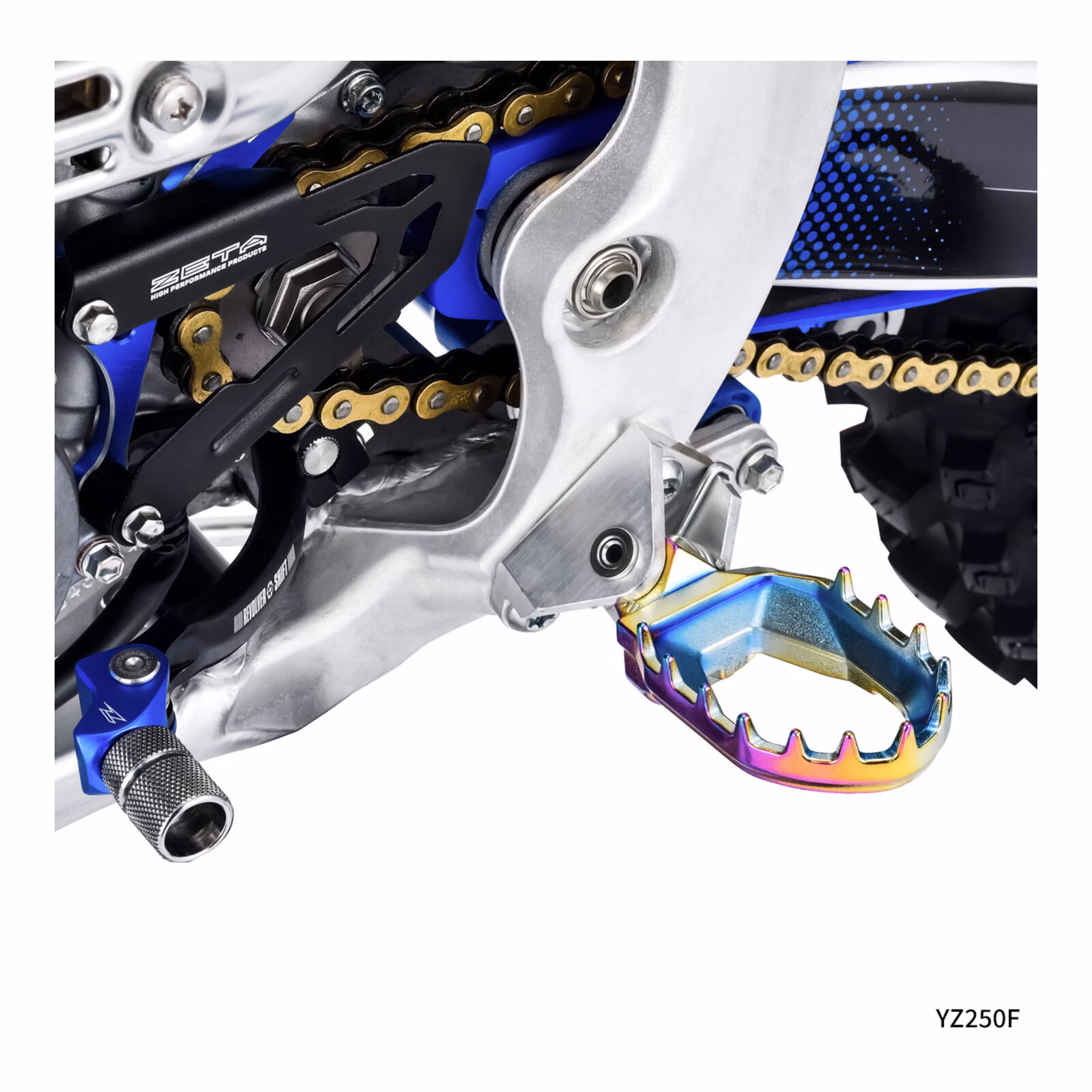 Zeta Max Foot Pegs YZ – Oilslick - Image 3