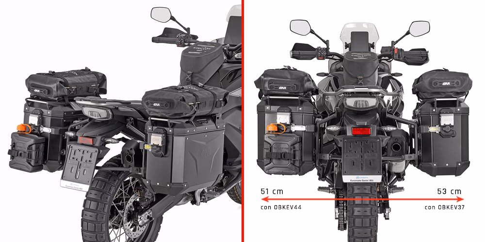 GIVI SIDE RACK ONE-FIT (OBK) CF MOTO 800 MT-X '25-> - KIT