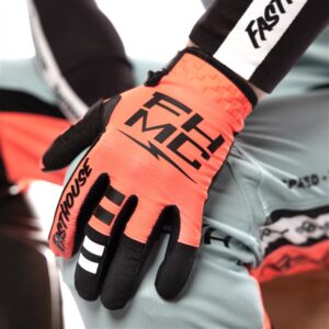 Fasthouse Elrod Formula Motocross Gloves Hyper Coral - Image 6