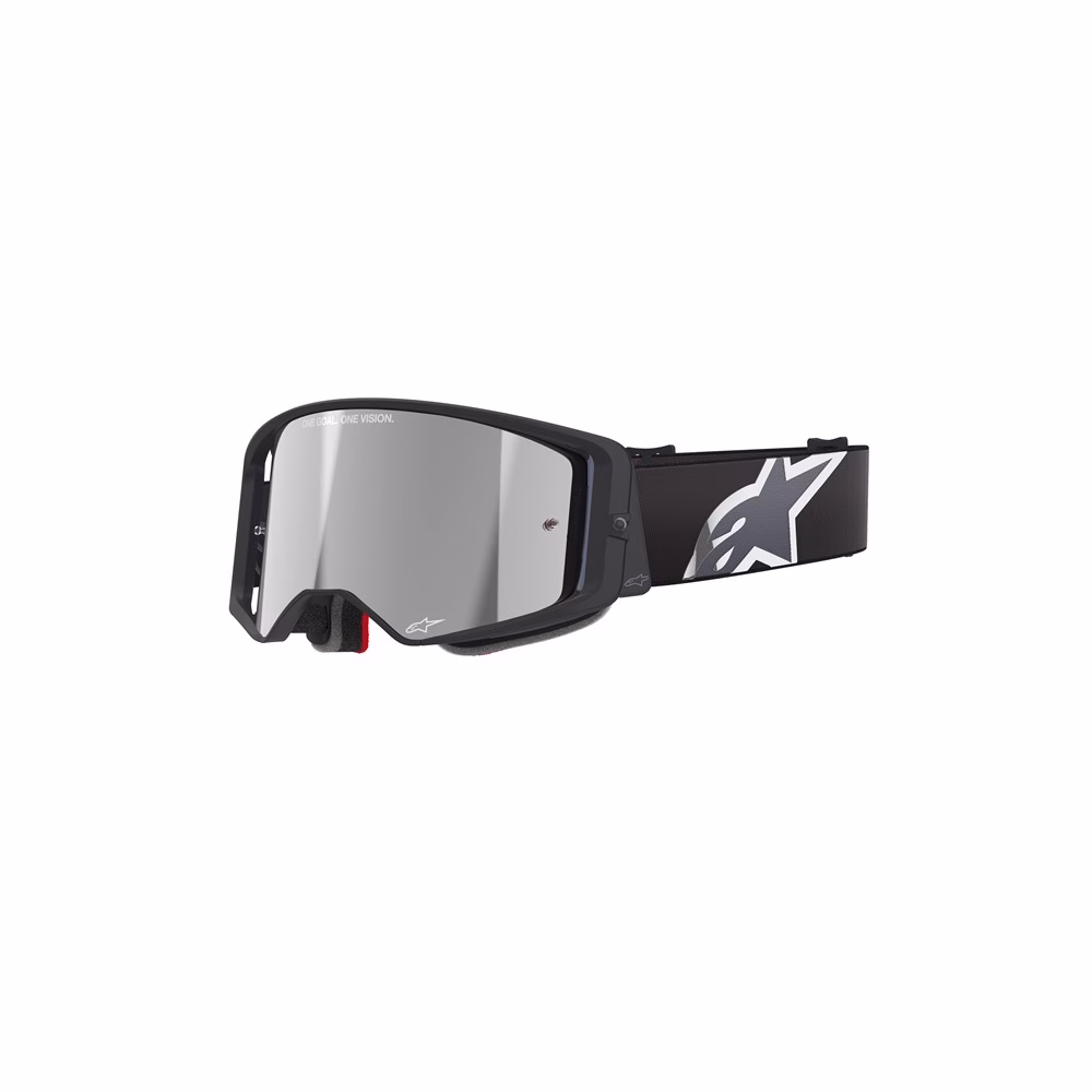 Alpinestars Supertech Corp Motocross Goggles Black/Grey - Mirror Silver Lens