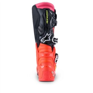 Alpinestars Tech-7 Motocross Boots Black/Red Fluoro/Pink Fluoro - Image 5