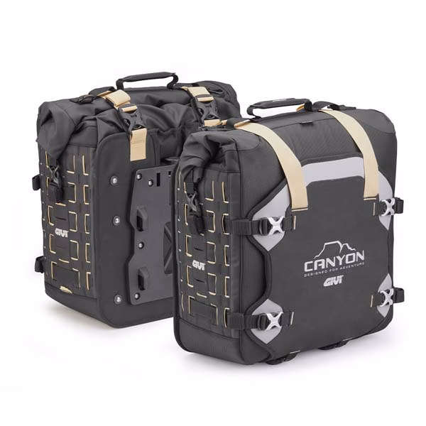 Givi Canyon Unifit Lock Mount Painner Bag Pair 35LT
