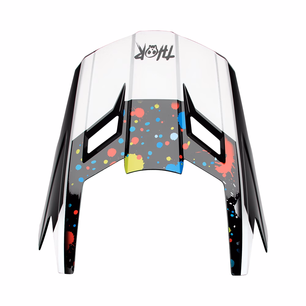 HELMET VISOR KIT S25 THOR MX FLEET SPLAT BLACK YOUTH