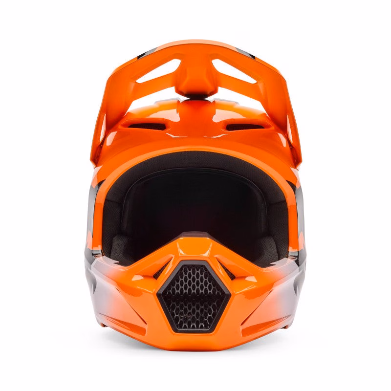 Fox V1 Shield Motocross Helmet Youth Fluro Orange