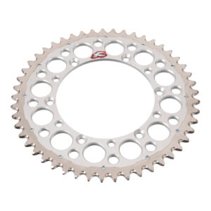 Renthal Sprocket Twinring Silver 48T Bi-Metal Grooved - Image 2