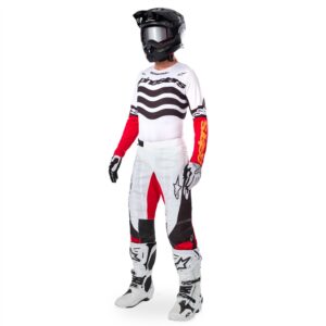 Alpinestars Techstar Deep Limited Edition Motocross Pants Black/White/High Red - Image 3