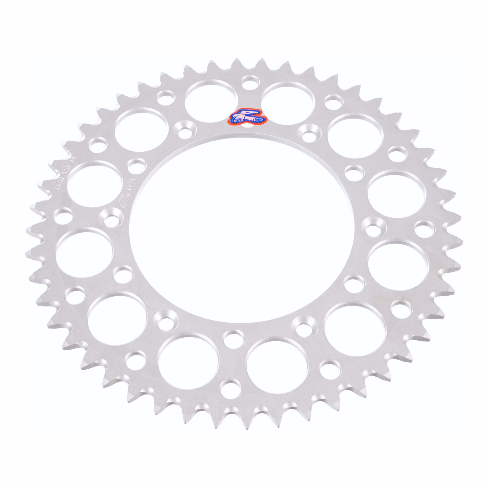 Renthal Sprocket Rear Silver 48T Alloy 7075 T6 Grooved - Image 2