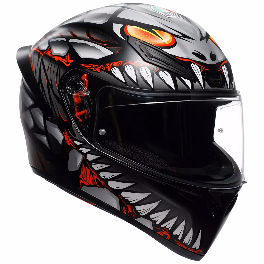 AGV K1 S Lyzard Road Helmet Matte Black/Grey/Red