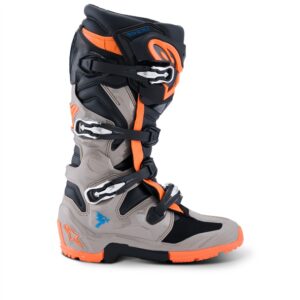 Alpinestars Tech-7 Enduro Boots Black/Warm Gray/Orange Fluoro - Image 2