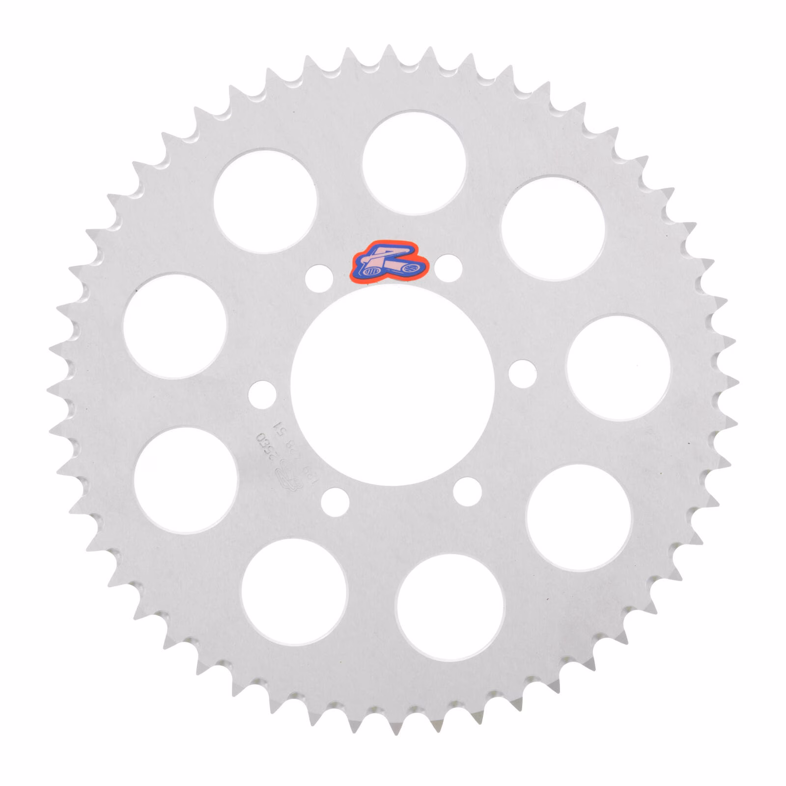 Renthal Sprocket Rear Silver 51T Alloy 7075 T6 Grooved Yamaha - Image 1