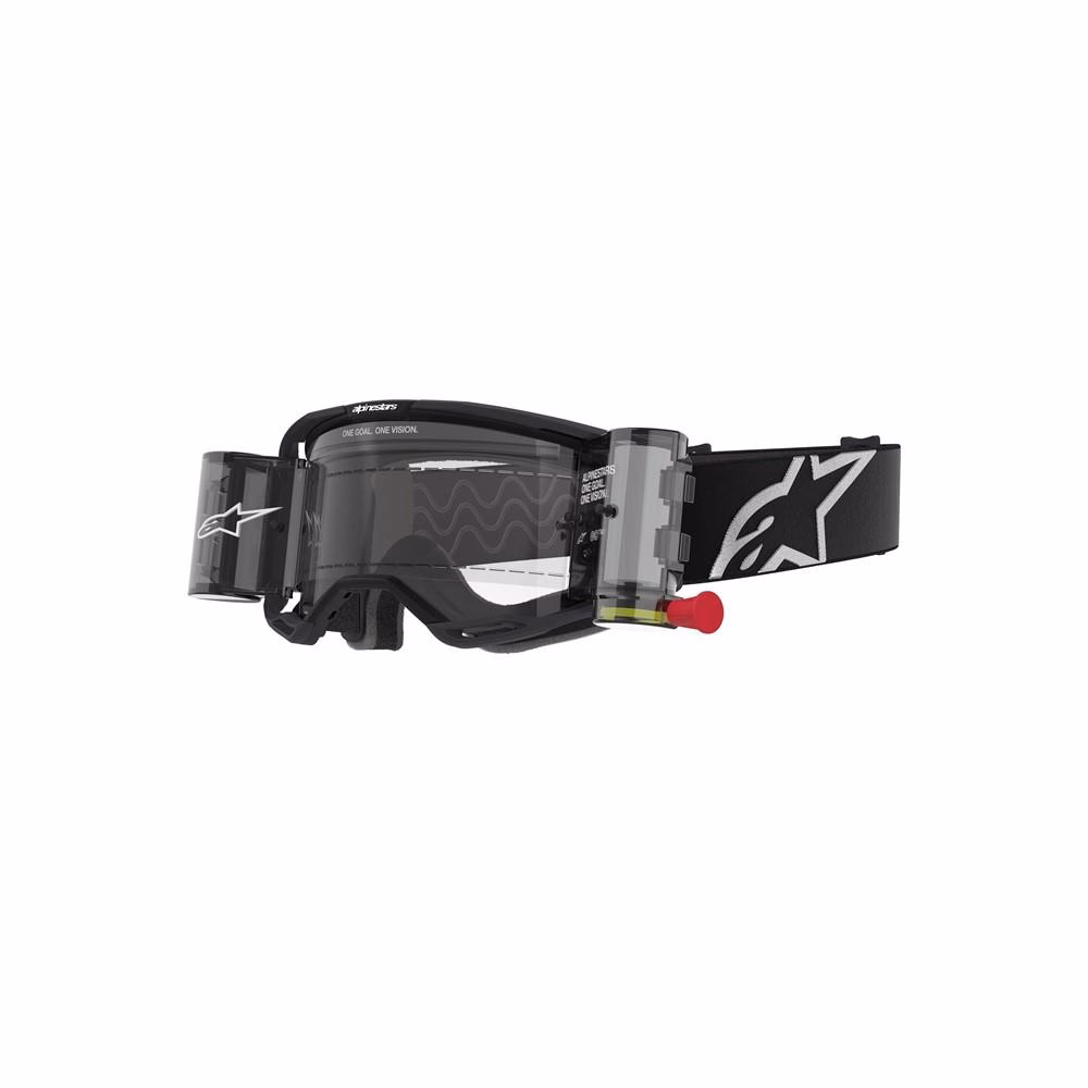 Alpinestars Vision 8 Corp Motocross Goggle Roll Offs Black - Clear Lens