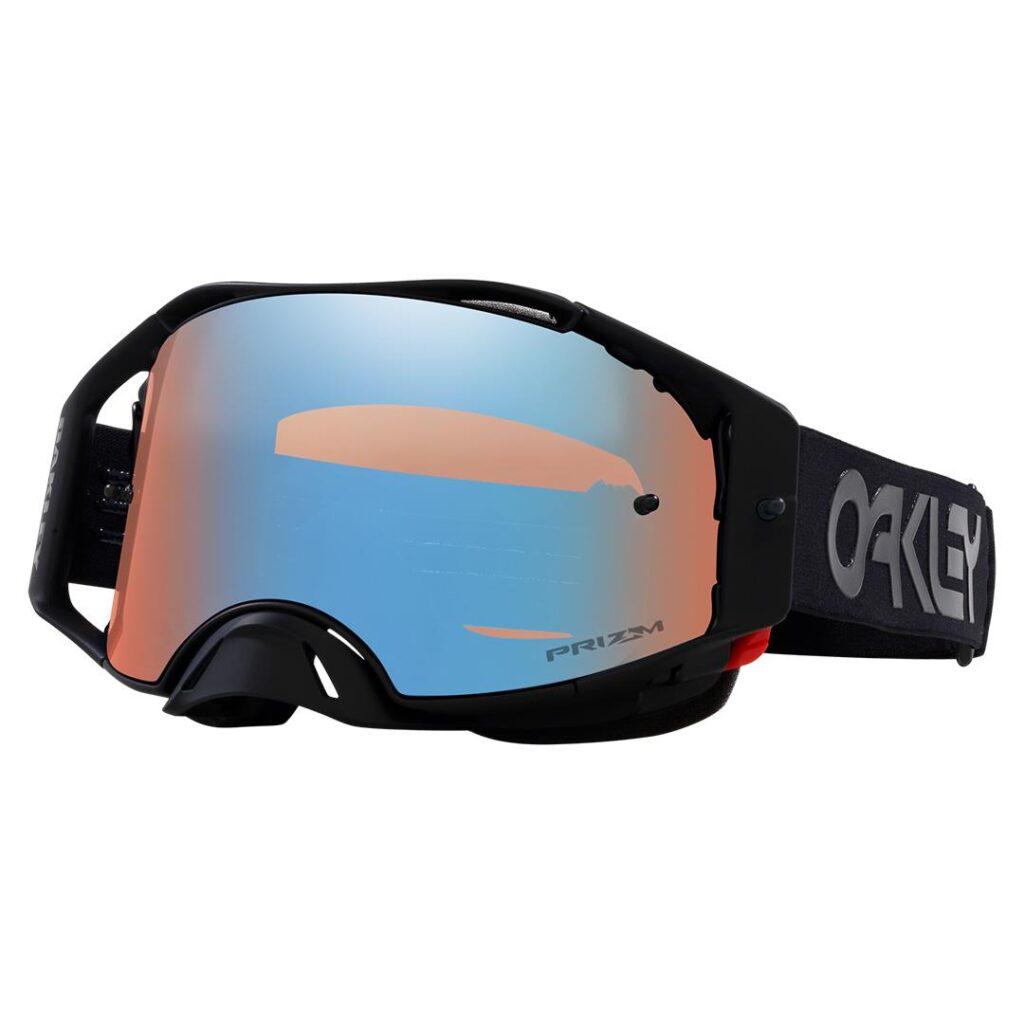 Oakley AirBrake Motocross Goggle Blackout B1B w/ PRIZM Sapph