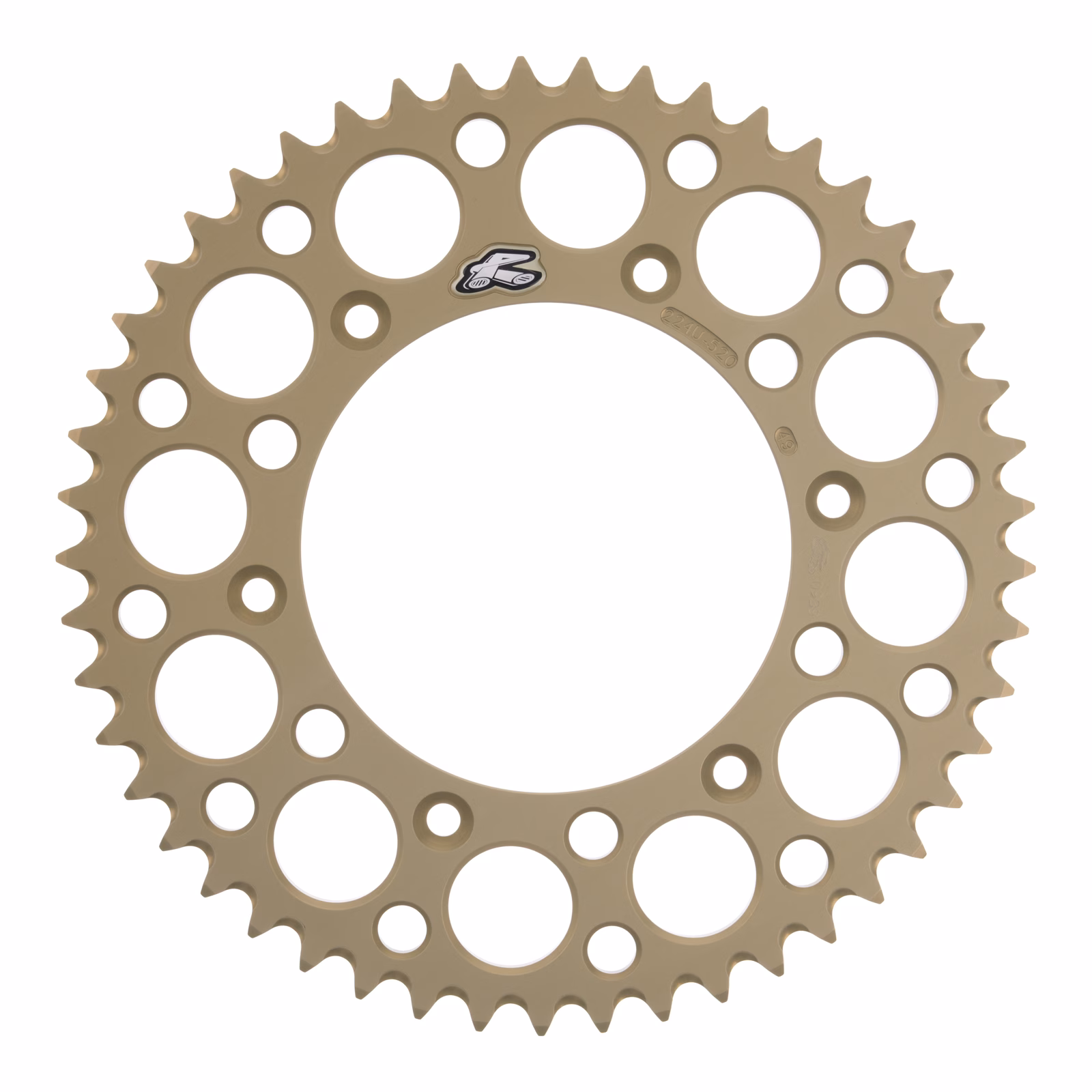 Renthal Sprocket Rear Hard Anodised 49T KHG Grooved - Image 1