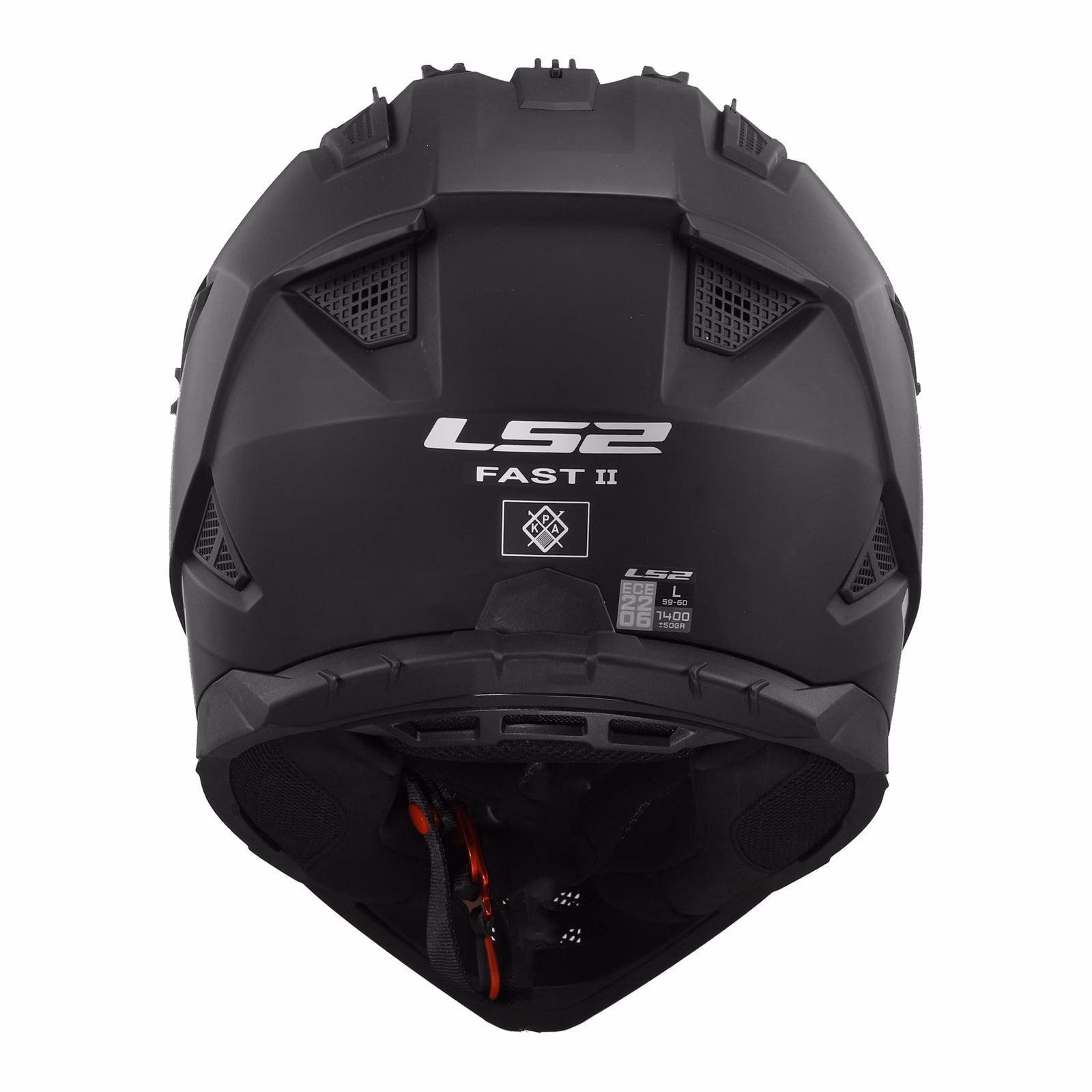 LS2 MX708 Fast II Motocross Helmet Matte Black - Image 4