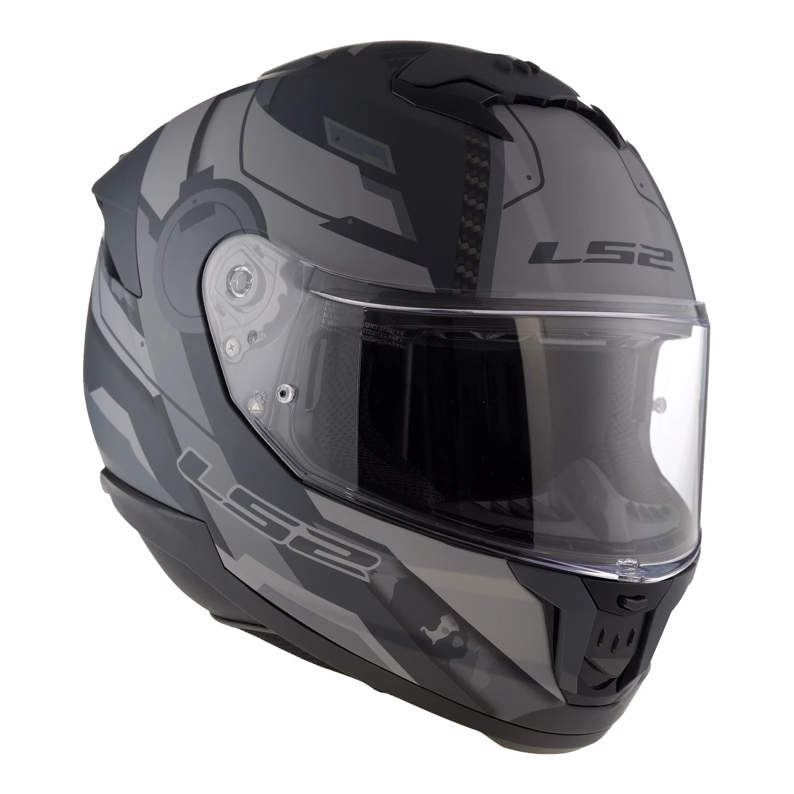 LS2 FF808 Stream II Shadow Road Helmet Matte Titanium / Grey - Image 17