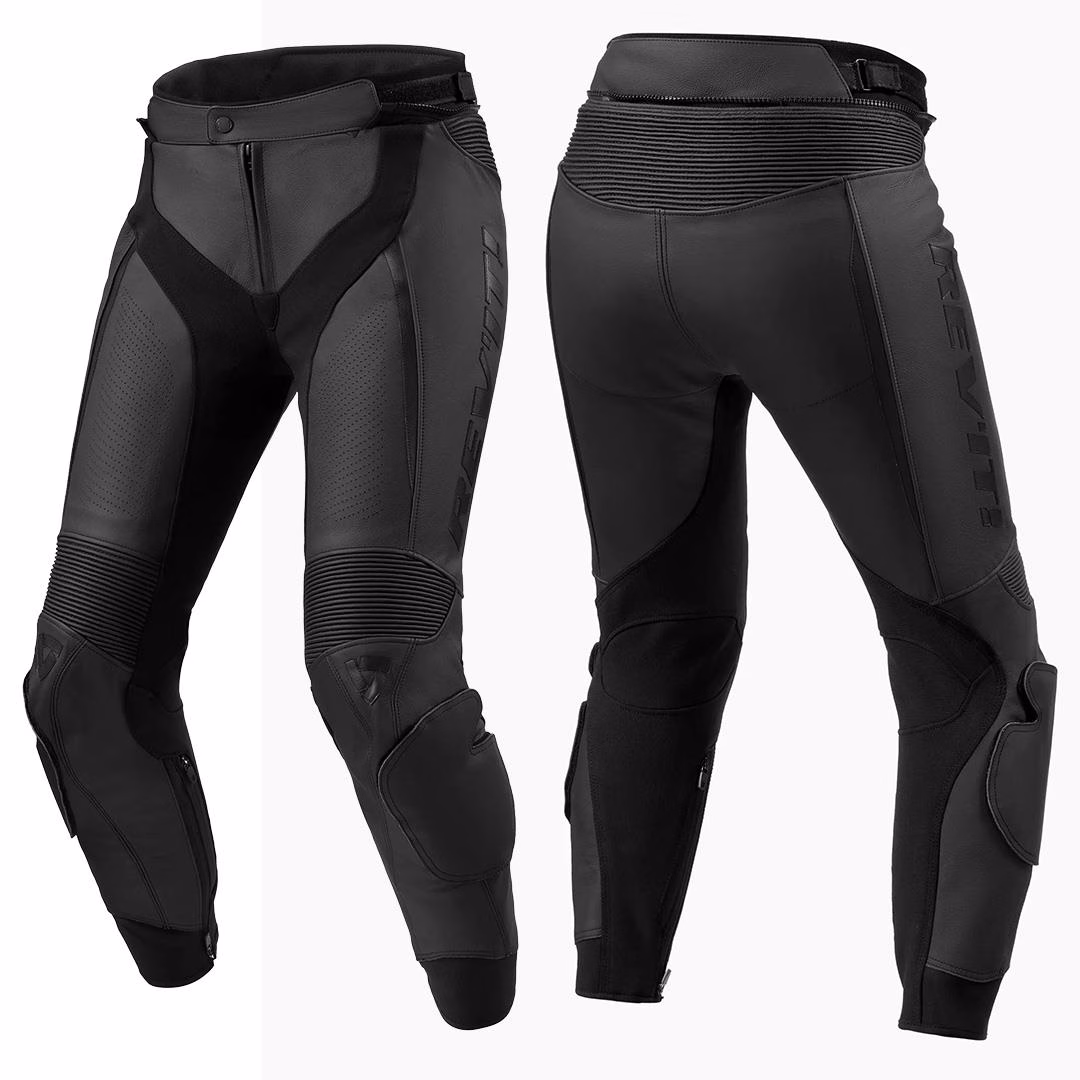 REV'IT! Xena 4 Leather Road Pants Ladies Black - Image 1