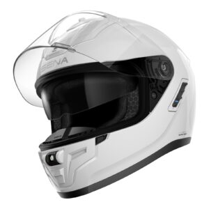 Sena Phantom Smart Road Helmet with Mesh Comms Gloss White - Image 2