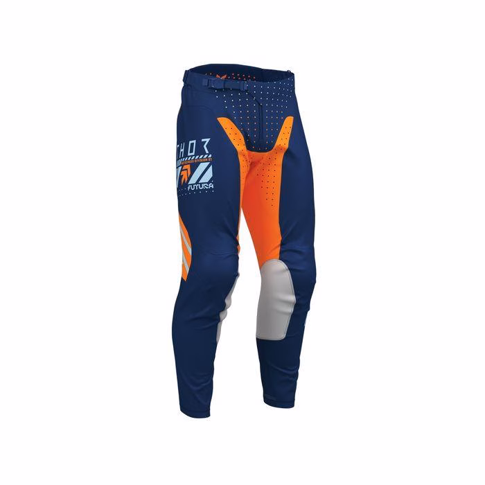 Thor MX Launchmode Futura Motocross Pants Youth Navy/Orange
