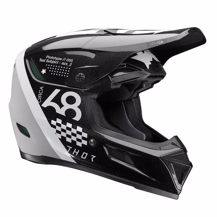 Thor Reflex Sport Composite Riot Motocross Helmet Black/White