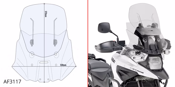 GIVI SCREEN AIRFLOW SUZUKI DL 1050 '20->