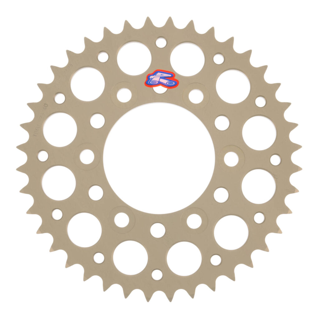 Renthal Sprocket Rear Silver 40T Alloy 7075 T6 Grooved Kawasaki