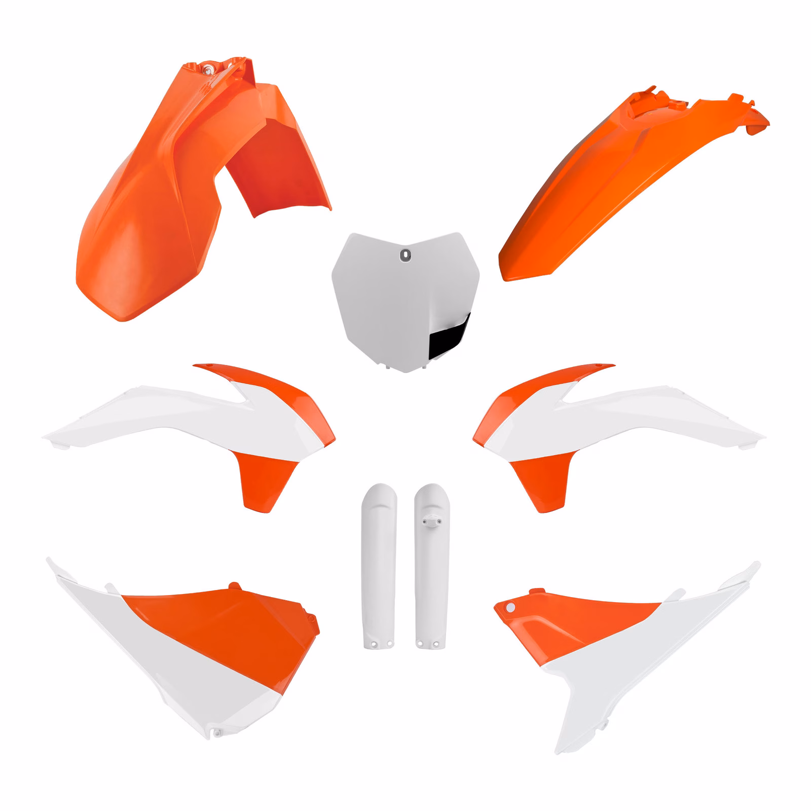 Polisport Full Kit KTM SX/SX-F '15 & XC/XCF '13-'15 - OEM Orange / White - Image 1