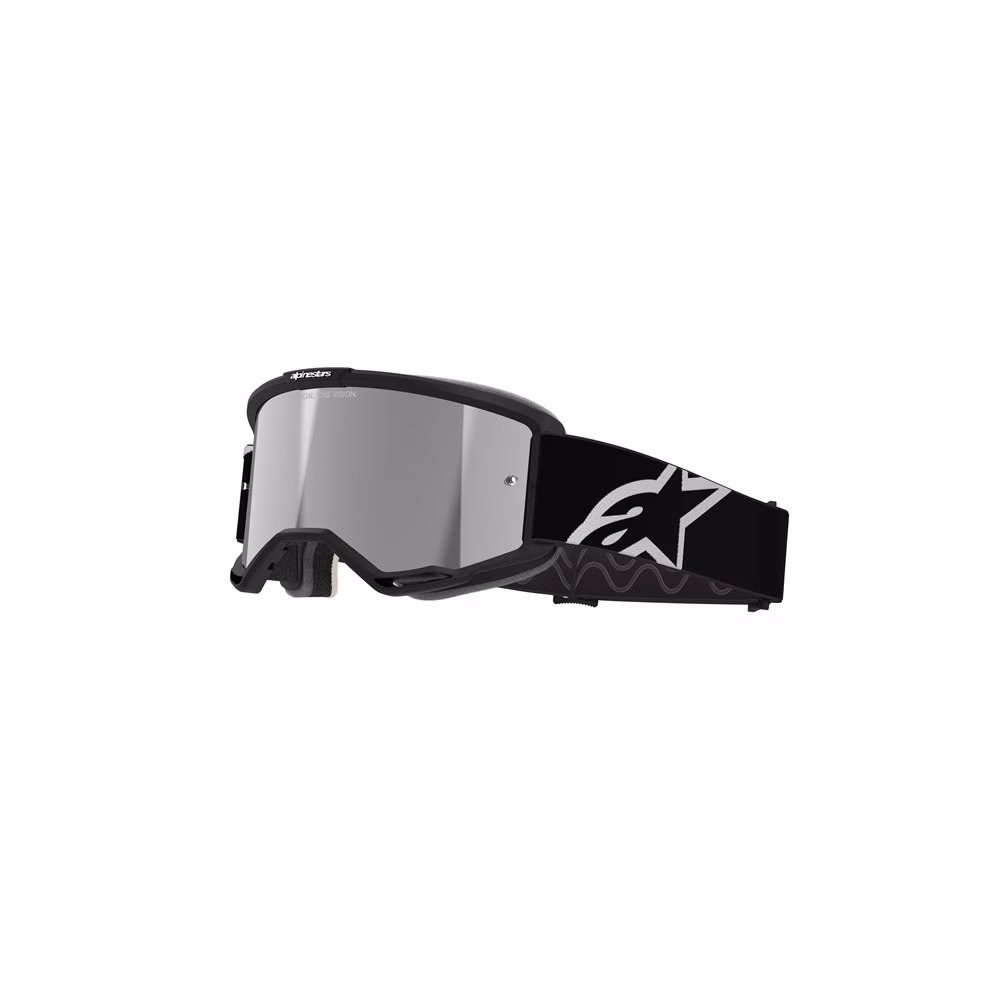 Alpinestars Vision 5 Corp Motocross Goggle Black - Mirror Silver Lens
