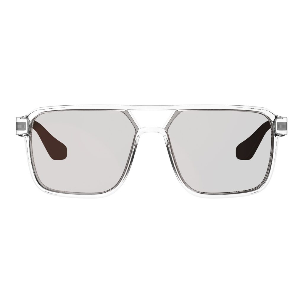 Leatt TheViz Pyrenees Sunglasses - Clear / Silver Polarized Brown