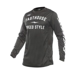 Fasthouse Grindhouse Grit Motocross Jersey Youth Black - Image 1