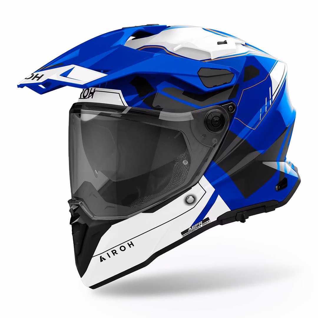 Airoh Commander 2 Reveal Adventure Helmet Blue Gloss - Image 1