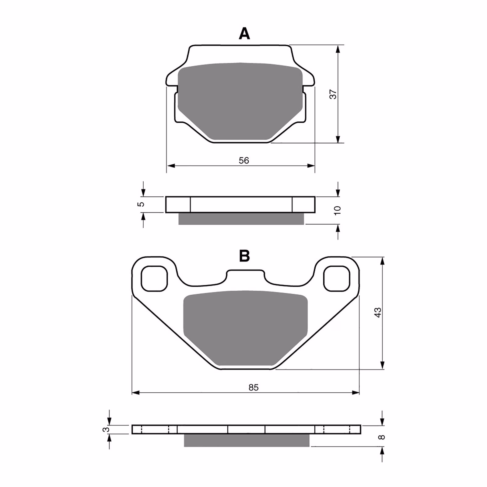 GOLDfren Brake Pads - S3 Sintered Sports - Image 1