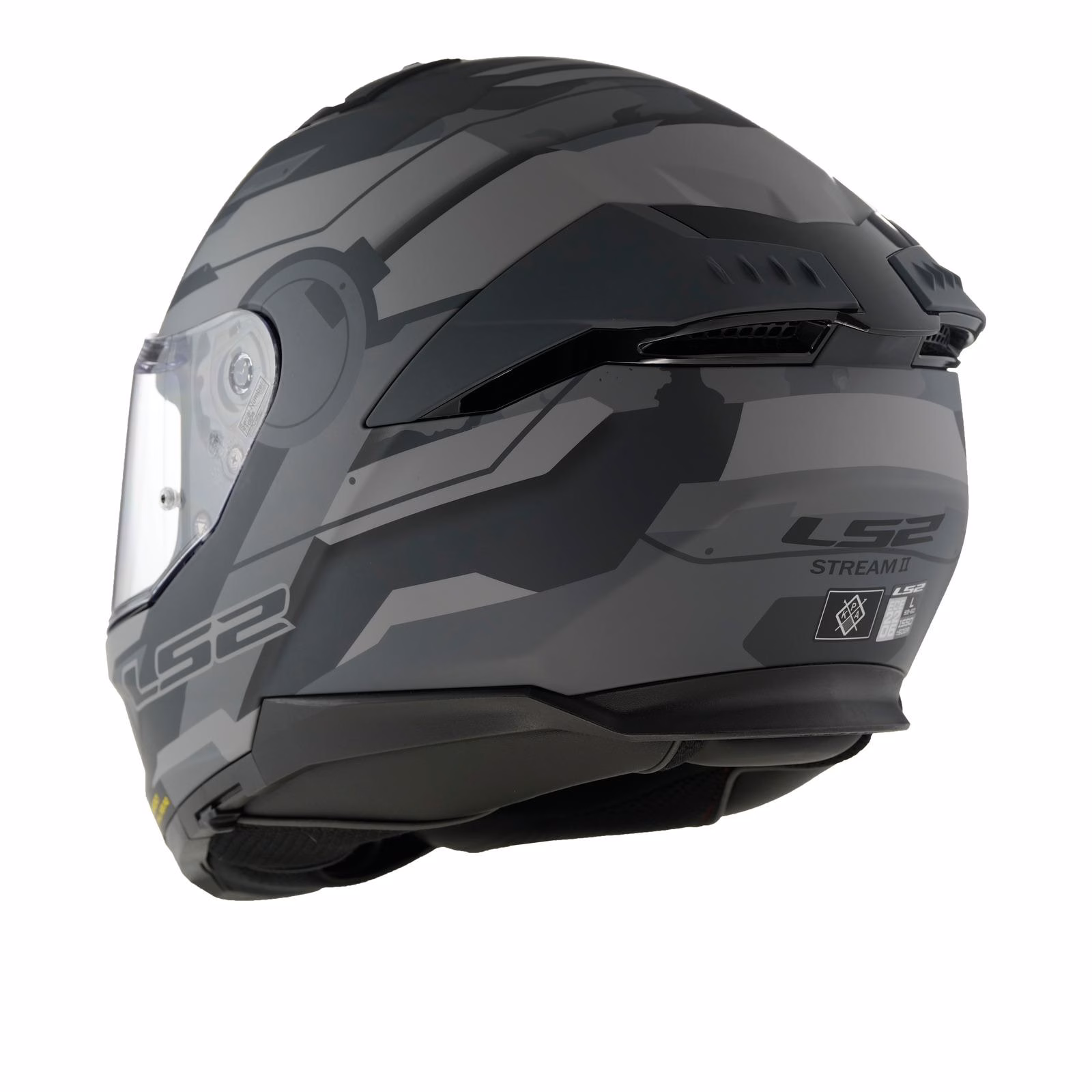 LS2 FF808 Stream II Shadow Road Helmet Matte Titanium / Grey - Image 4