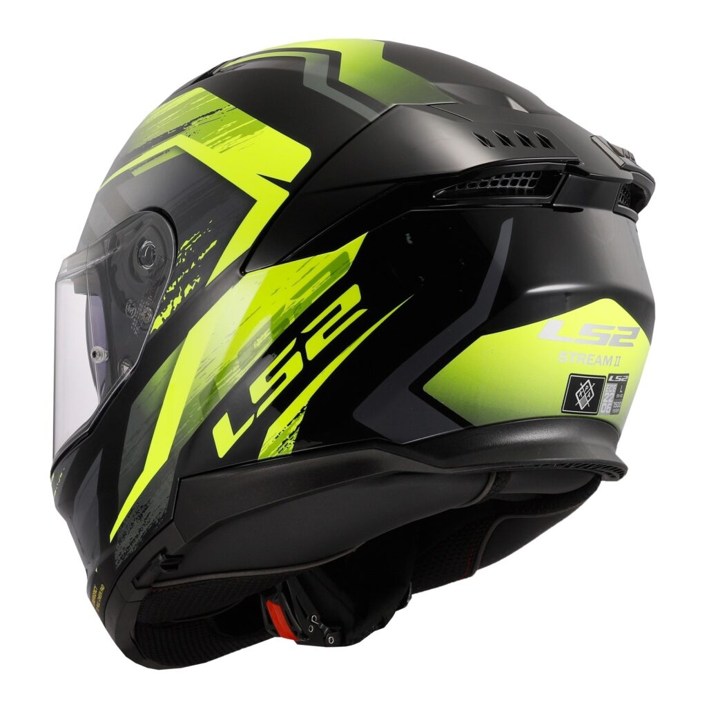 LS2 FF808 Stream II Fury Road Helmet Black / Hi-Viz Yellow