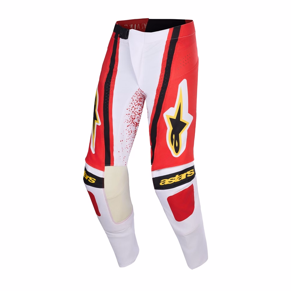 Alpinestars Techstar Nomur Motocross Pants Light Gray/Red/Black
